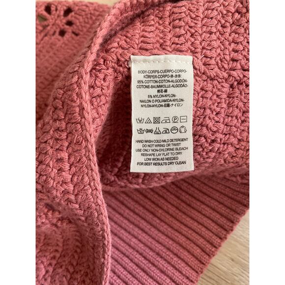 Intimately Free People crochet brami women’s size M pink cotton boho NWT - Picture 5 of 5